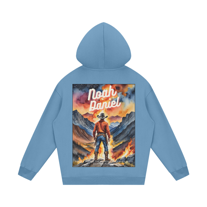 Fire In The Mountain Fleece Hoodie