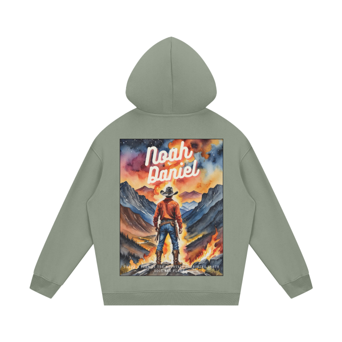 Fire In The Mountain Fleece Hoodie