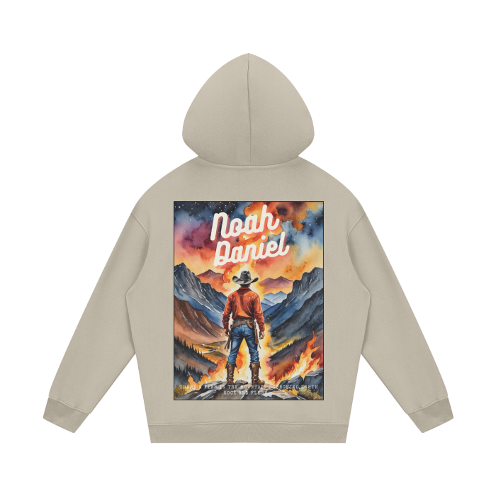 Fire In The Mountain Fleece Hoodie