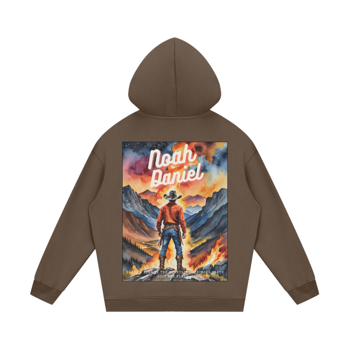 Fire In The Mountain Fleece Hoodie